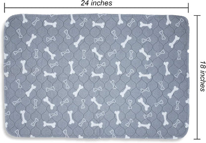 Washable Pee Pads for Dogs |18"X24"(4-Pack)| Eco Friendly Reusable Puppy Pads | Absorbent Piddle Pads Extra Large | Dog Training Pads | Whelping | Waterproof Potty Mats for Incontinence, Playpen/Crate