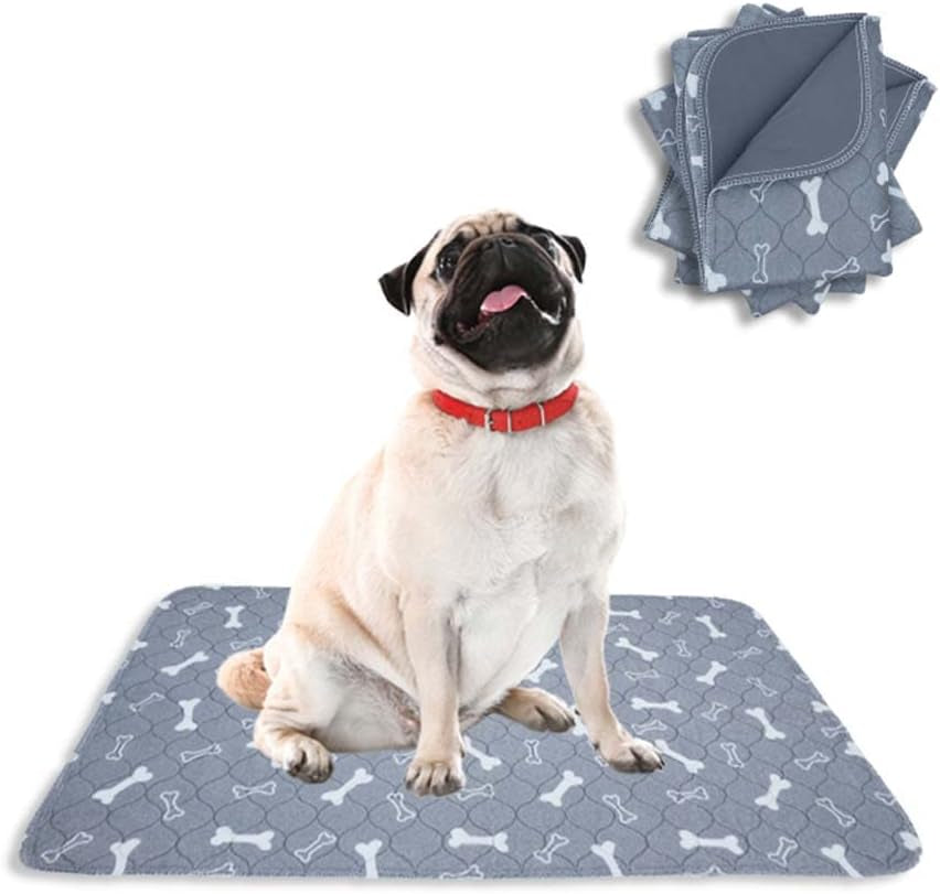 Washable Pee Pads for Dogs |18"X24"(4-Pack)| Eco Friendly Reusable Puppy Pads | Absorbent Piddle Pads Extra Large | Dog Training Pads | Whelping | Waterproof Potty Mats for Incontinence, Playpen/Crate